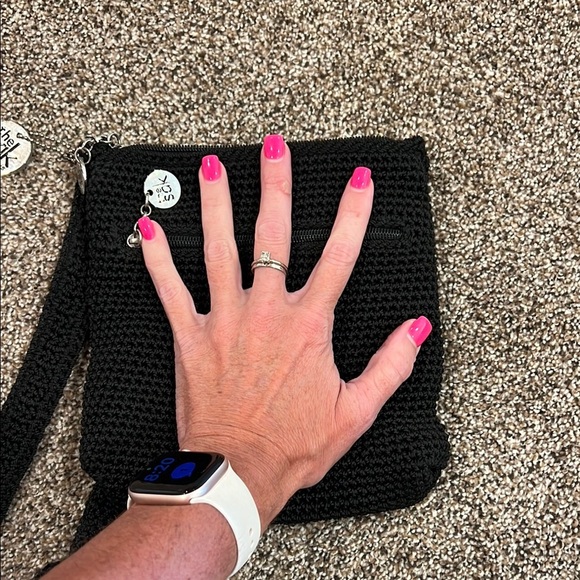 The Sak Black Crochet Shoulder Bag - Picture 9 of 10